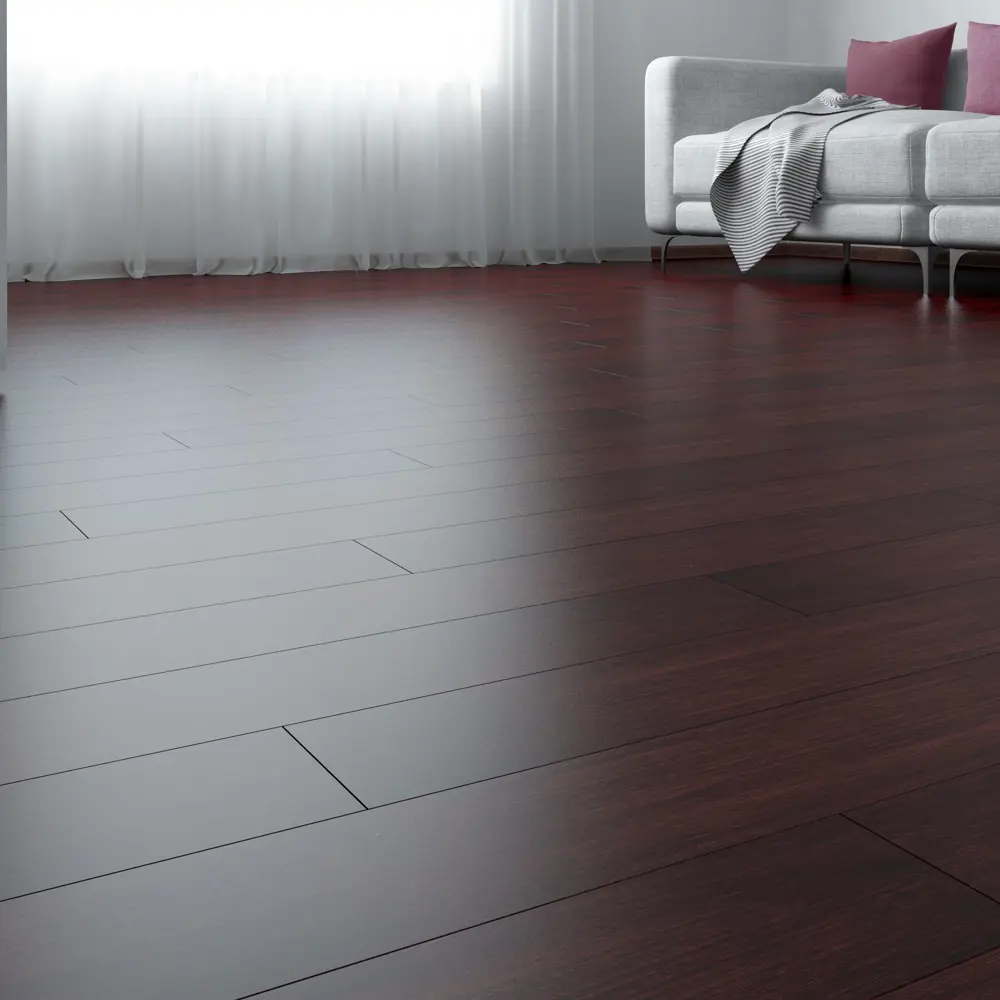 Паркетная доска однополосная «Дуб Шоколад ВК» лак 0.99 м² Santreyd STLM-2078011 - Вид №3