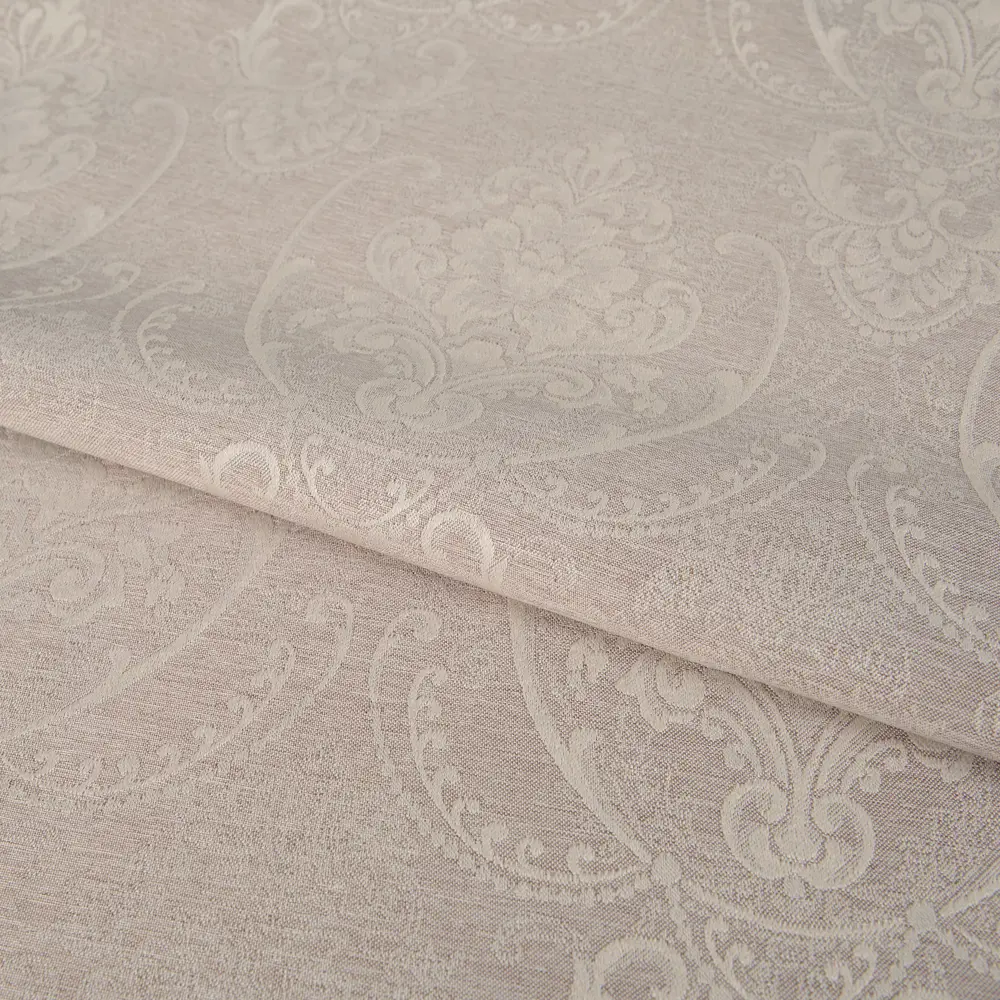 Ткань «Гурэ», 150 см, вензель, цвет бежевый ТОРГОВЫЙ ДОМ ТЕКСТИЛЬ STLM-2166309