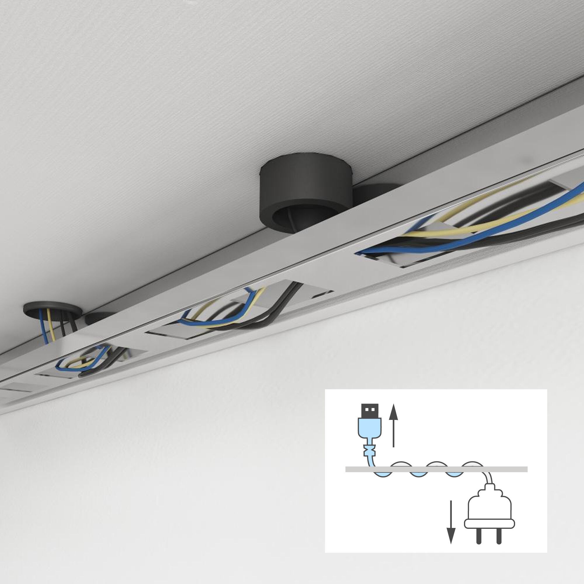 Прямоугольный меламинированный стол с выдвижным ящиком Mobili Fiver First ARCH-00071323 - Вид №5