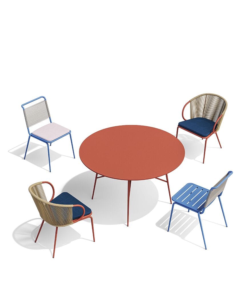 Стальной стул с порошковым покрытием с мягким сиденьем BABEL D Kissi ARCH-00023241 - Вид №1