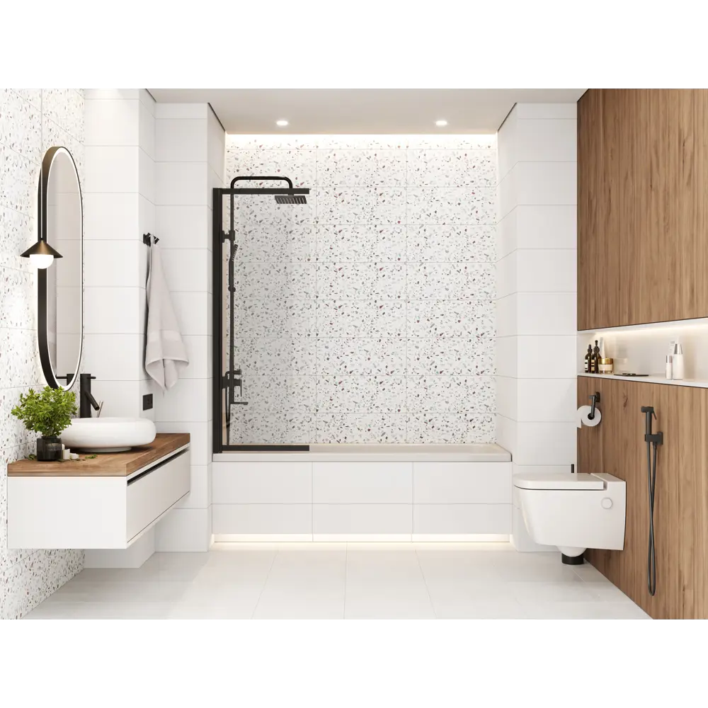 Плитка настенная Gracia Ceramica Monocolor 01 25x60 см 1.2 м² матовая цвет белый однотонный STLM-2130090 - Вид №5