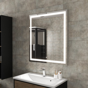 Зеркало для ванной с подсветкой 80х90см VENECIANA Тронто