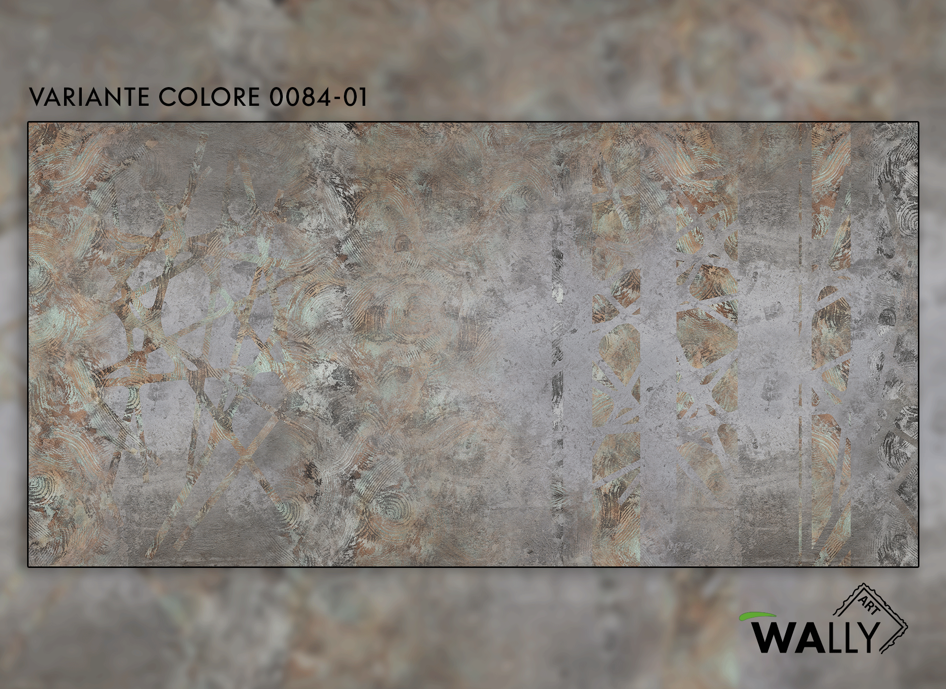 Металлический эффект нетканые огнестойкие моющиеся обои WALLYART Lacollection ARCH-00067600 - Вид №1