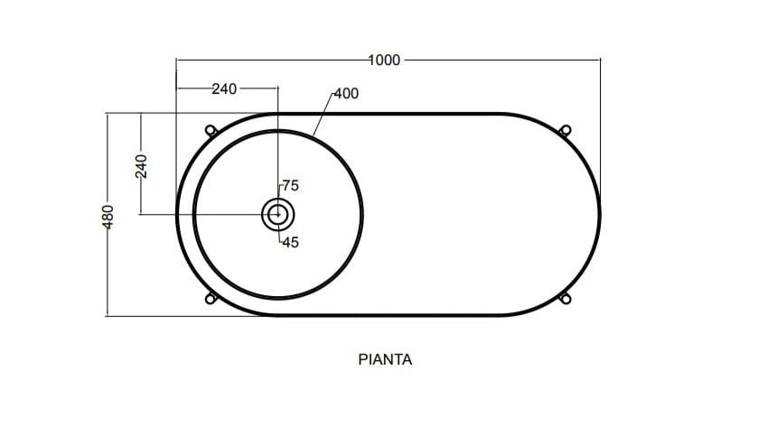 Напольная раковина из нержавеющей стали и дерева Axa Mate ARCH-00029065 - Вид №2