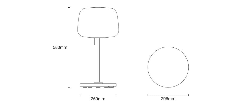 Светодиодная настольная лампа из опалового стекла с диммером Case Soft ARCH-00123469 - Вид №14