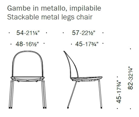 Штабелируемый тканевый мягкий стул ESTEL GROUP профиль ARCH-00108080 - Вид №1