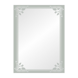 Зеркало для ванной прямоугольное 80х60 см MZF-9601 1 МОСКОВСКАЯ ЗЕРКАЛЬНАЯ ФАБРИКА С рисунком