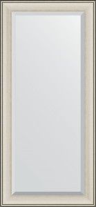 BY 1306 Зеркало с фацетом в багетной раме - травленое серебро 95 mm EVOFORM Exclusive