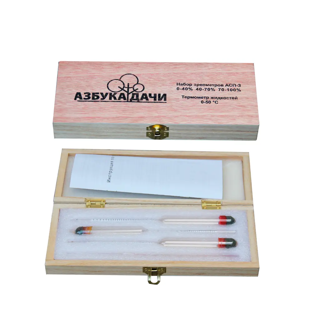 Набор ареометров и термометра Азбука Дачи 3 шт Santreyd STLM-2079016