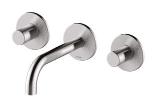 Настенный смеситель для раковины из нержавеющей стали с 3 отверстиями