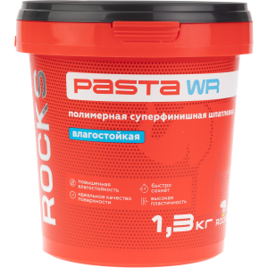86533907 Шпатлевка полимерная суперфинишная влагостойкая Pasta WR 1,3 кг STLM-0069719 ROCKS