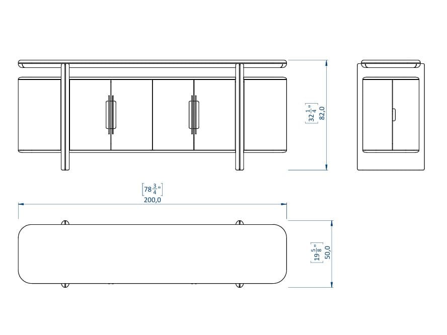 Деревянный шкаф с распашными дверями Casa Magna Essence ARCH-00122000 - Вид №3