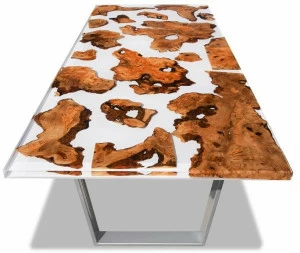 ANTICO TRENTINO Прямоугольный стол из бриара Lebrìc design - legno e resina
