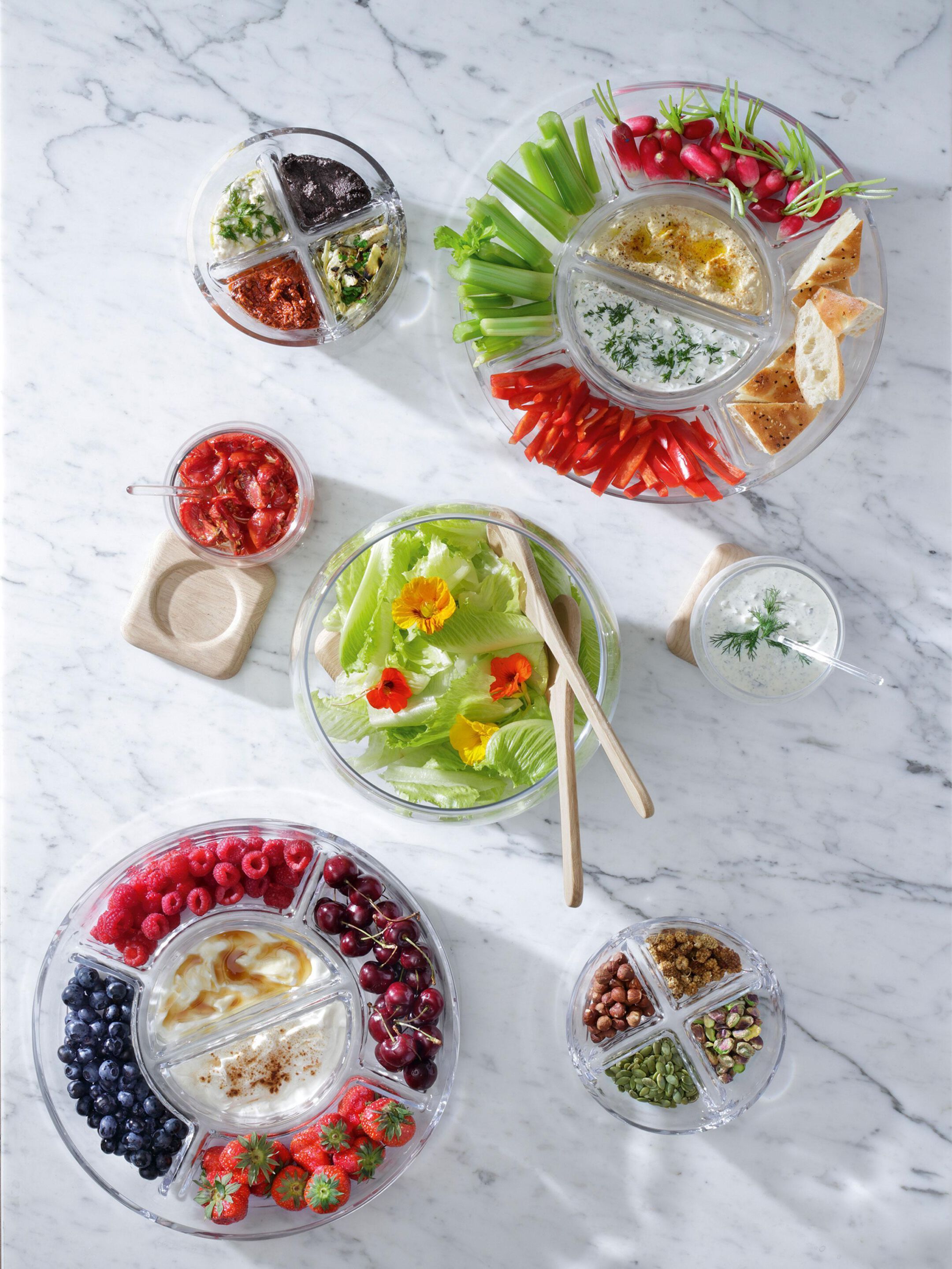 Тарелка из дутого стекла-Ø35cm LSA сервировка ARCH-00088853 - Вид №2