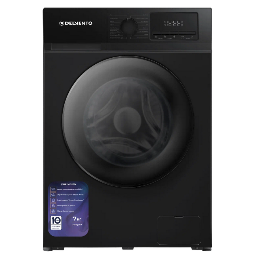 9154896 Стиральная машина Delvento VBC720 черный STDN-0043738