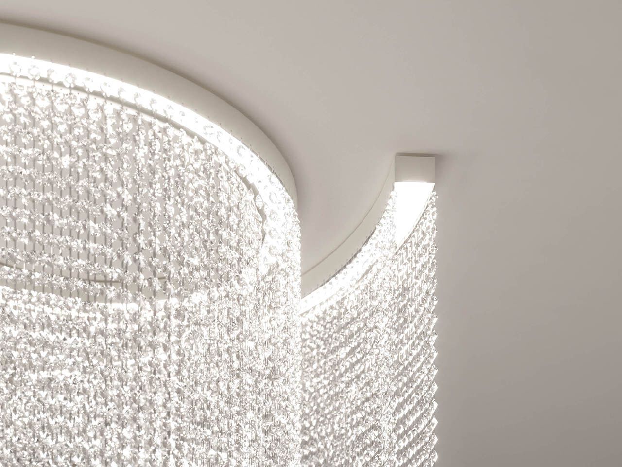 Светодиодный потолочный светильник с кристаллами Masiero Галактика ARCH-00061126 - Вид №1