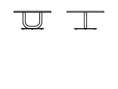 Стальной круглый журнальный столик с МДФ столешницей Desalto Strong Special ARCH-00085590 - Вид №4