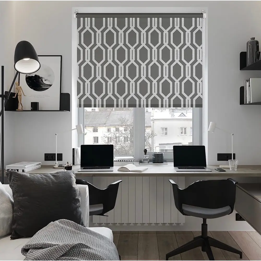 Штора рулонная Imperial 140x175 см серая PRAKTO STLM-2128269 - Вид №4