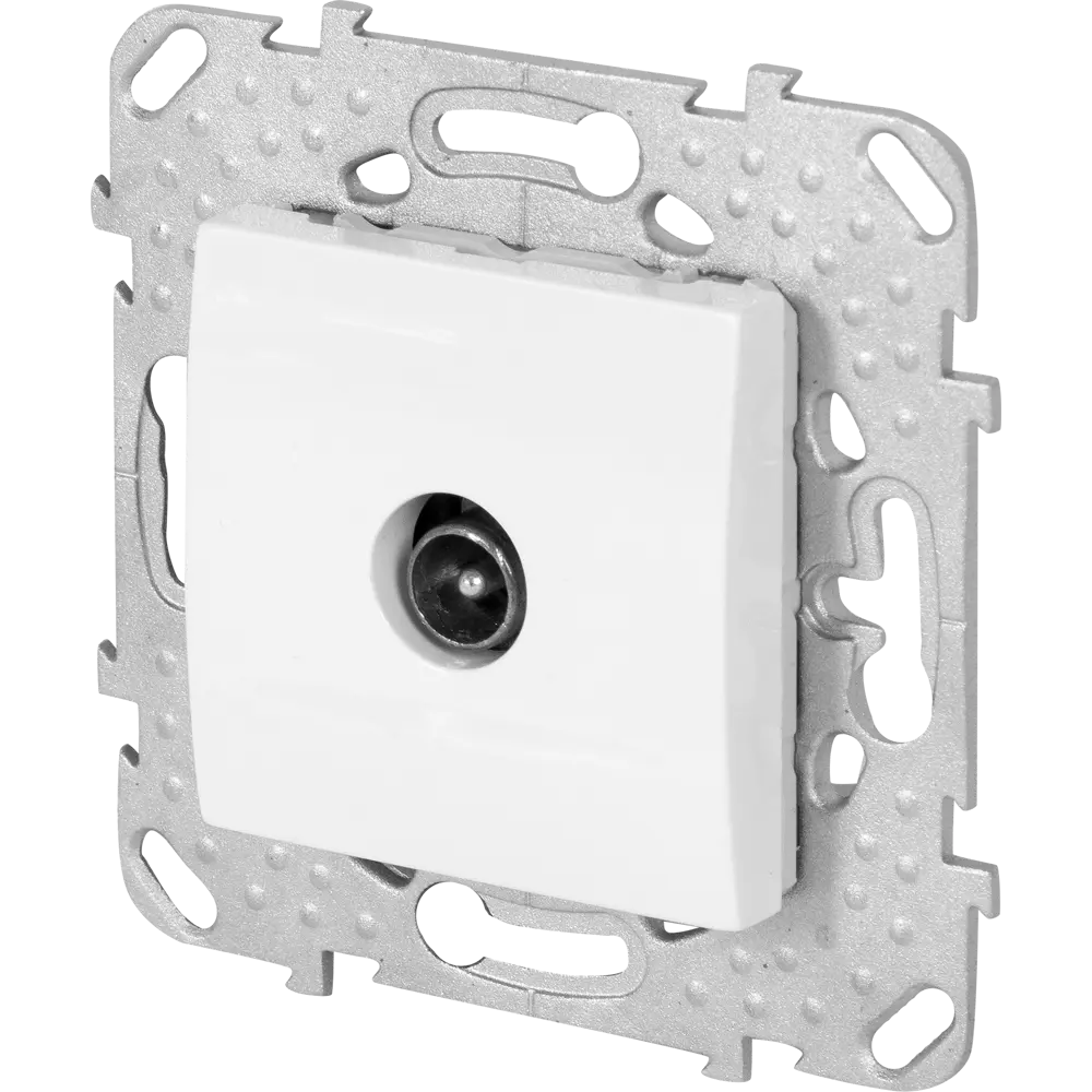 ТВ-розетка проходная встраиваемая Systeme Electric Unica шлейф, цвет бежевый STLM-2117534 - Вид №3