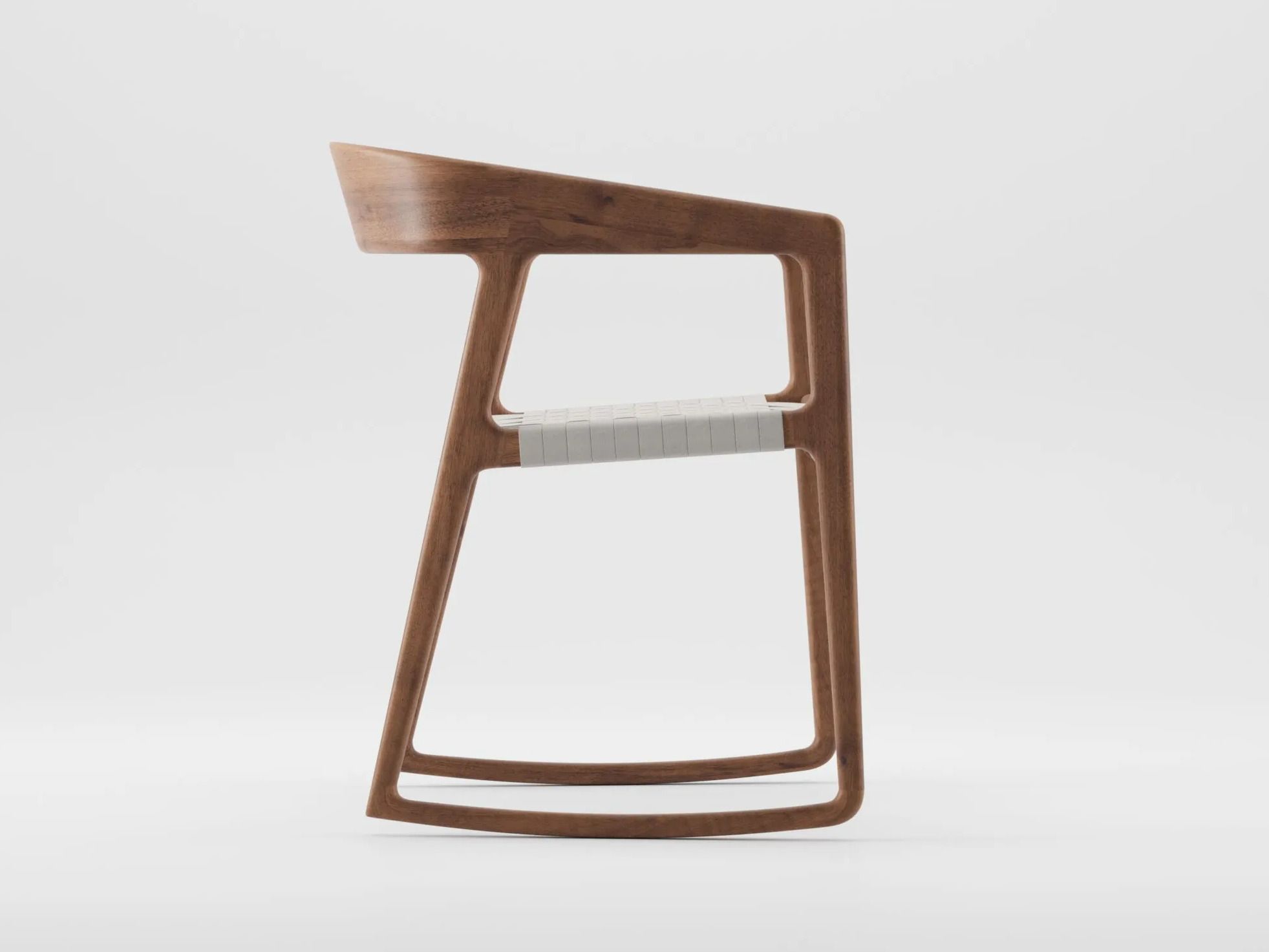 Кресло-качалка из массива дерева с подлокотниками Artisan ARCH-00015668 - Вид №5