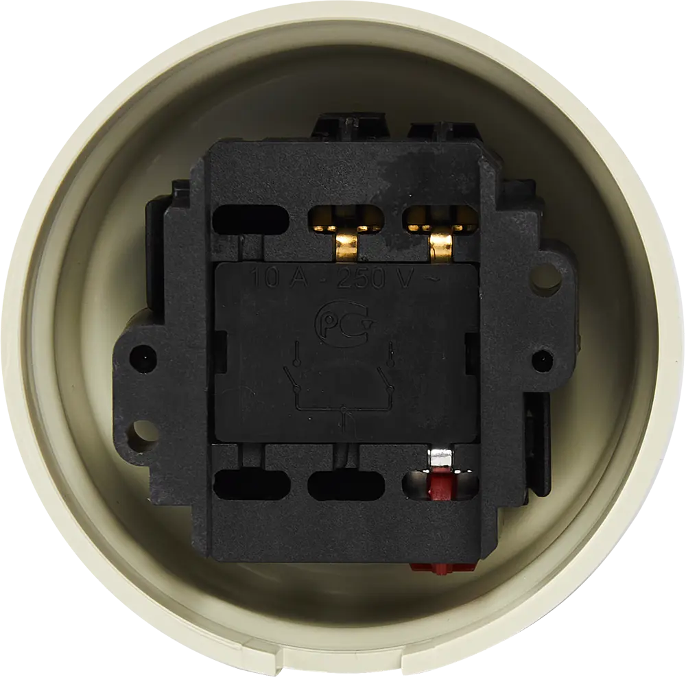 Выключатель накладной Electraline 2 клавиши проходной цвет слоновая кость Ретро STLM-2155409 - Вид №2