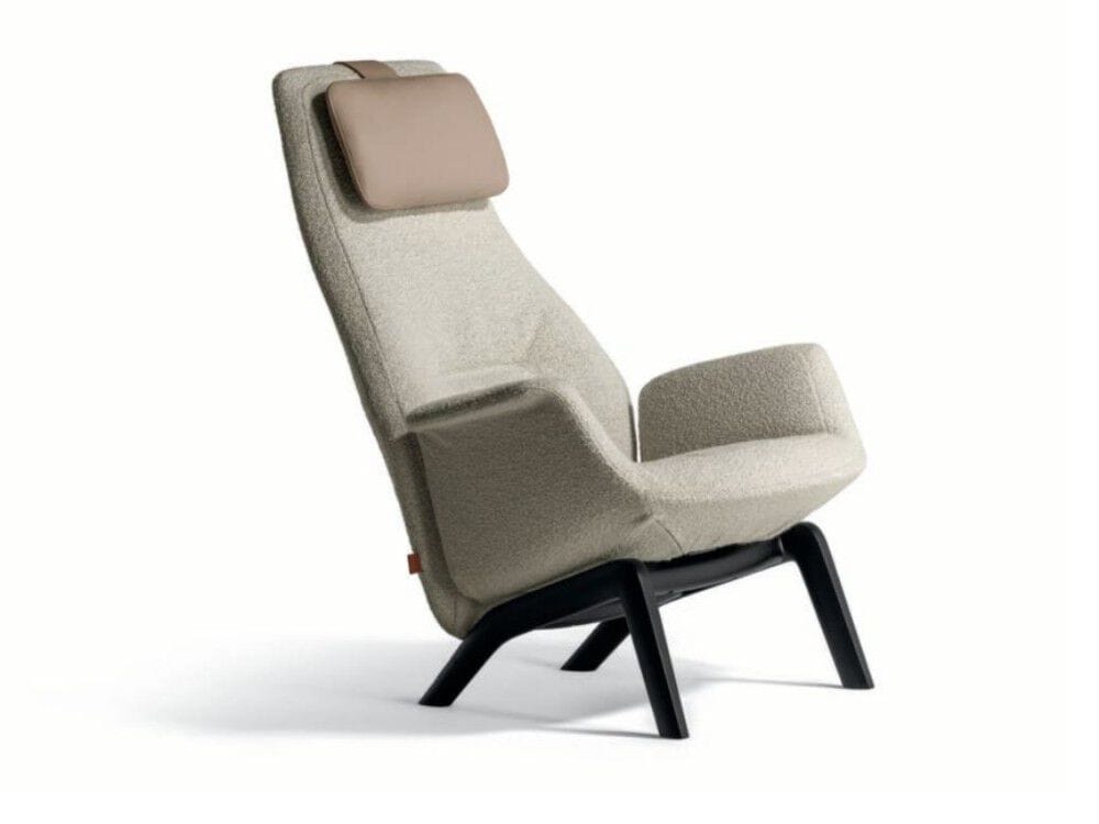 Кожаное кресло с высокой спинкой Poltrona Frau коллекция - диваны и кресла ARCH-00054710