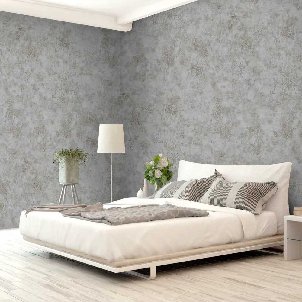 GRANDECOLIFE Frozen - флизелиновые обои с текстурой камня в серых тонах 89389941 STLM-1574464 - Вид №5