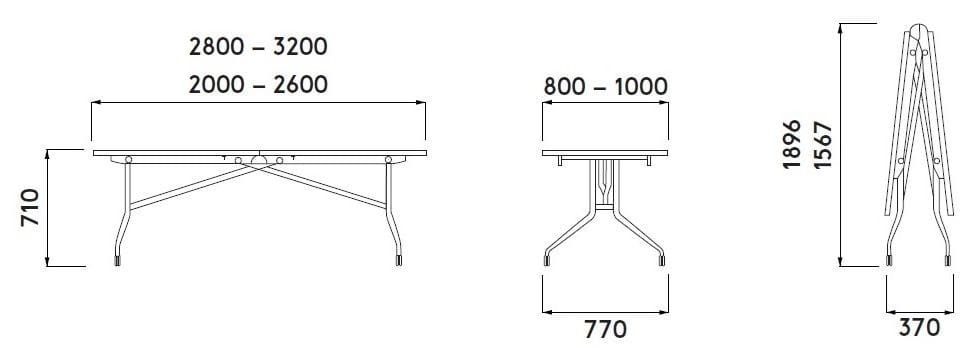 Стол для совещаний на колесиках с откидным верхом Cider Edition ARGO ARCH-00115017 - Вид №3