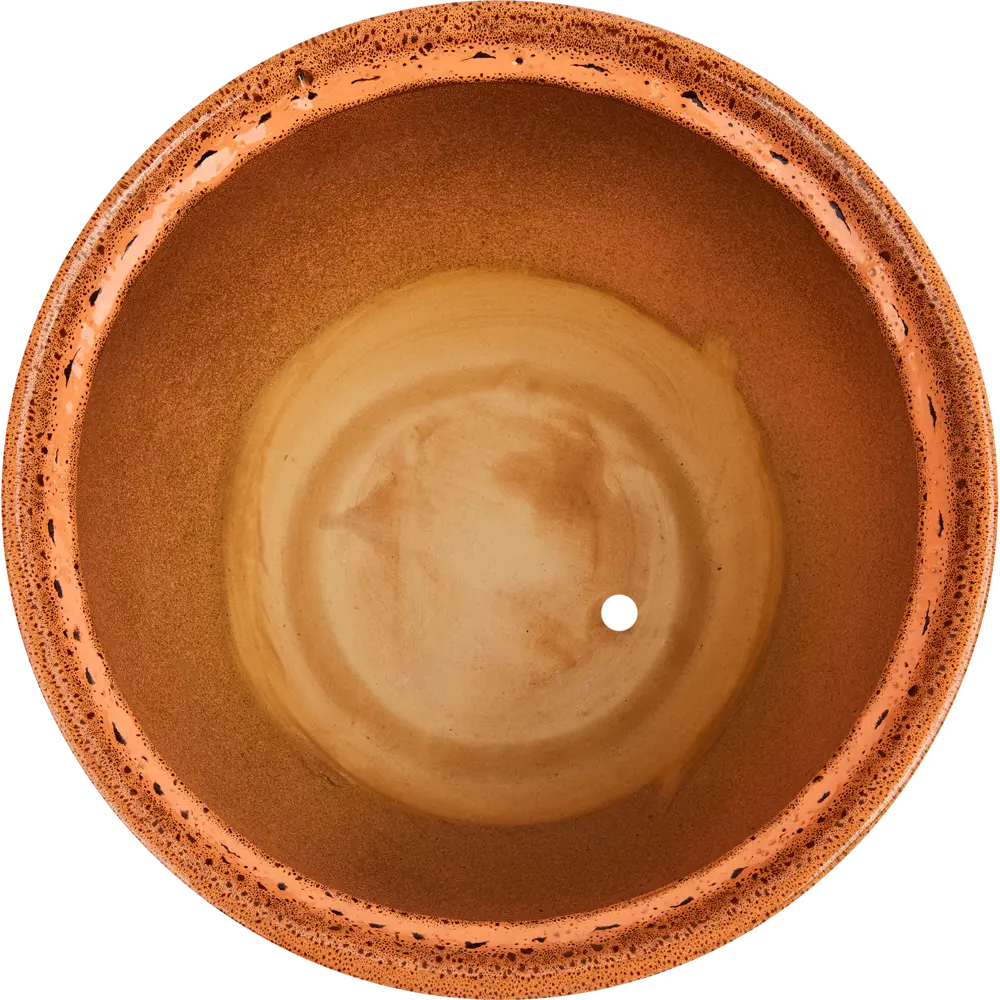 Горшок цветочный Gonchar Камелия №2 Люкс ø22 h15 v2.5 л керамика оранжевый STLM-2034657 - Вид №1