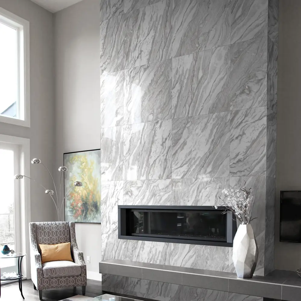 Глазурованный керамогранит Global Tile Vivanta_GT 60x60 см 1.44 м² лаппатированный цвет серый 89456543 STLM-2001672