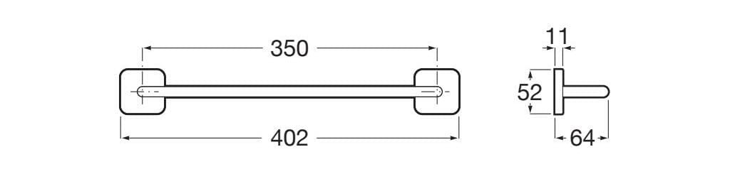 Металлический держатель для полотенец Roca VICTORIA 81788 ARCH-00096998 - Вид №6