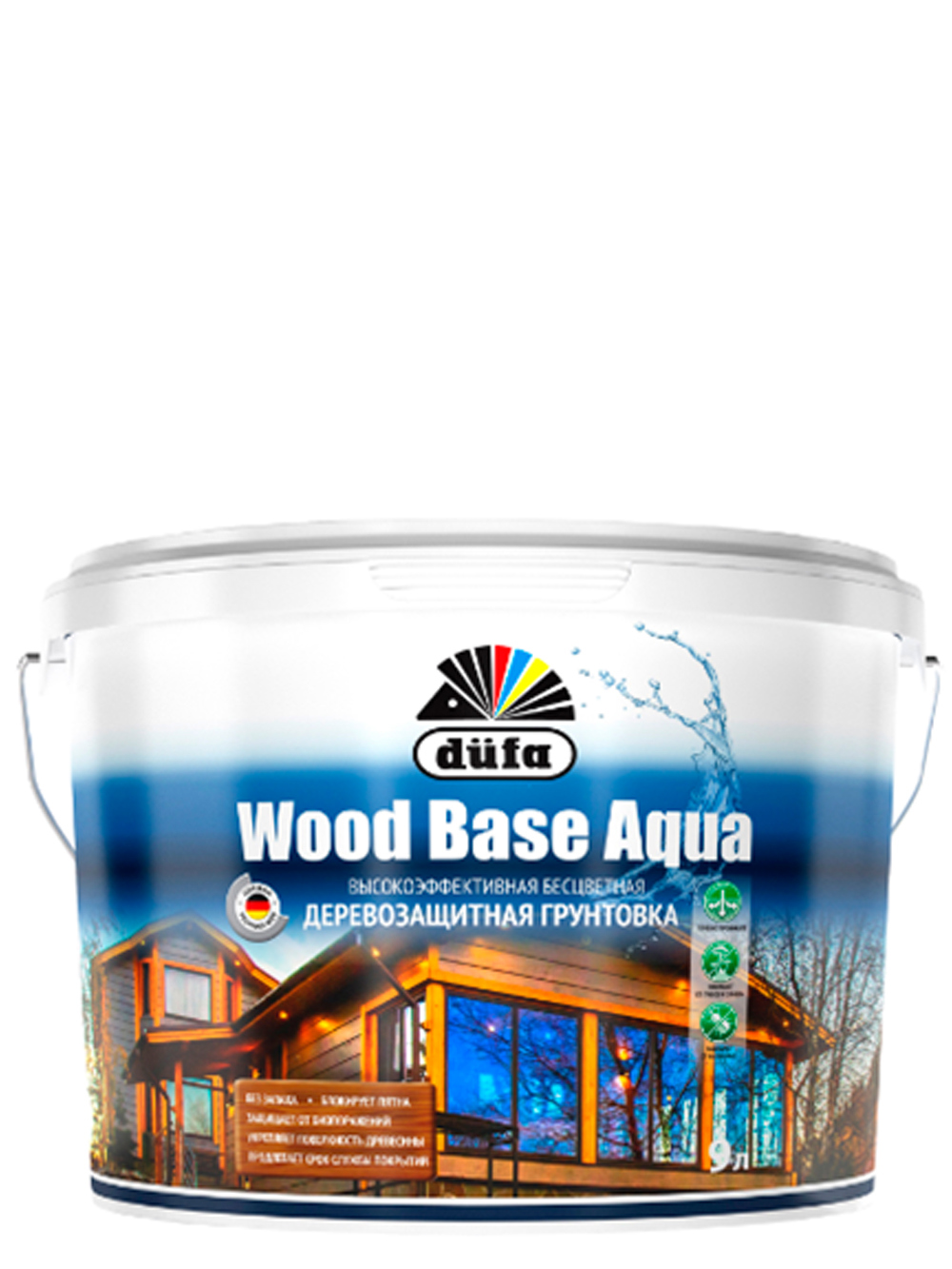 90194571 Грунт для дерева и OSB смолоблокирующий Wood Base AQUA 9 л STLM-0128502 DUFA