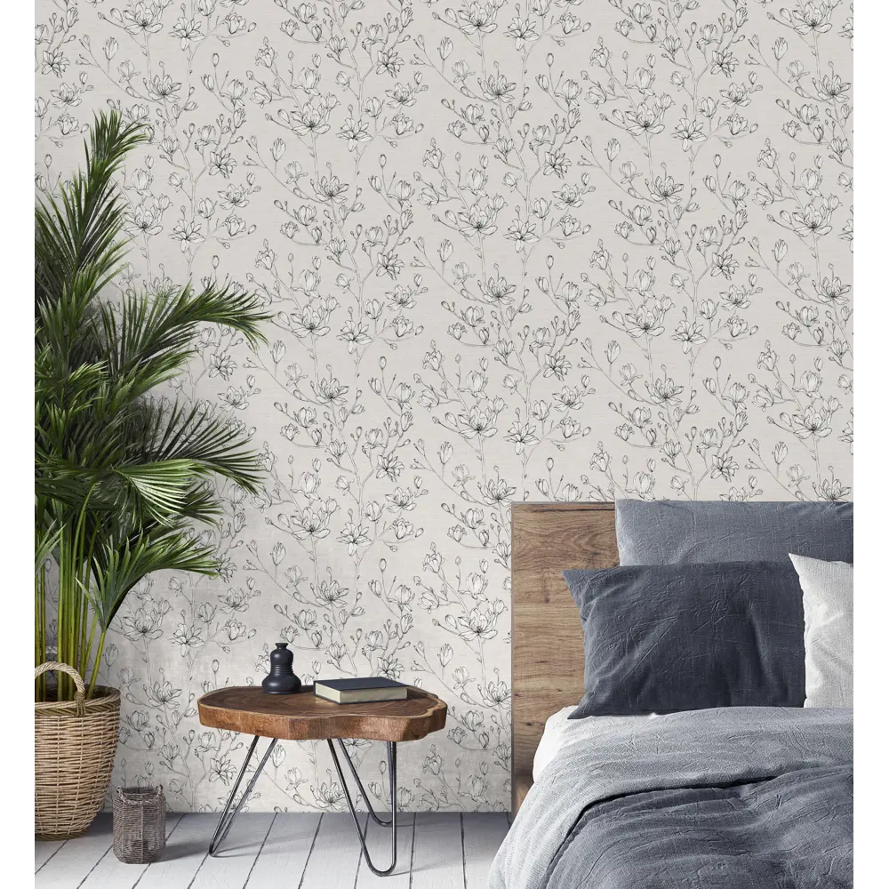 Обои флизелиновые Inspire Lafleur бежевые 1.06 м 98172 STLM-2126856 - Вид №2