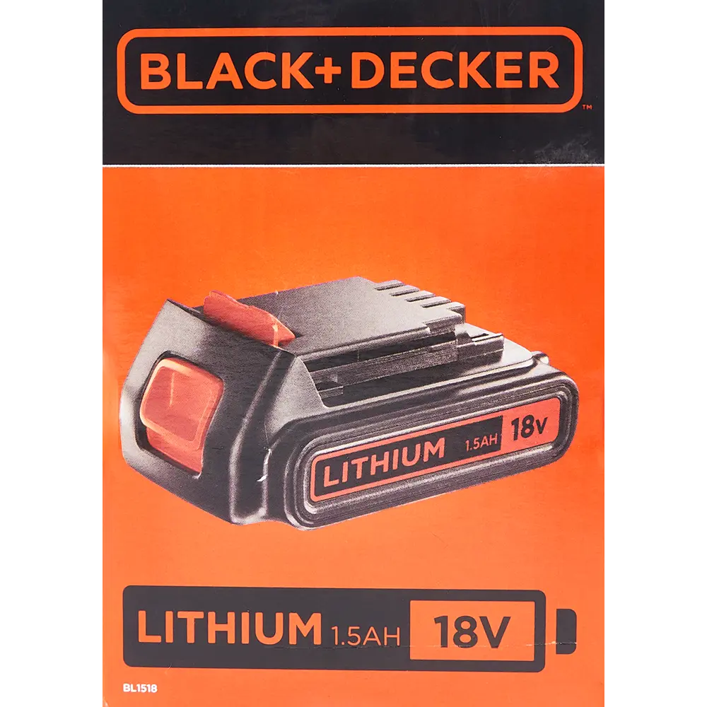Аккумулятор Black&Decker BL1518-XJ, 18 В Li-ion 1.5 Ач BLACK + DECKER STLM-2005653 - Вид №3
