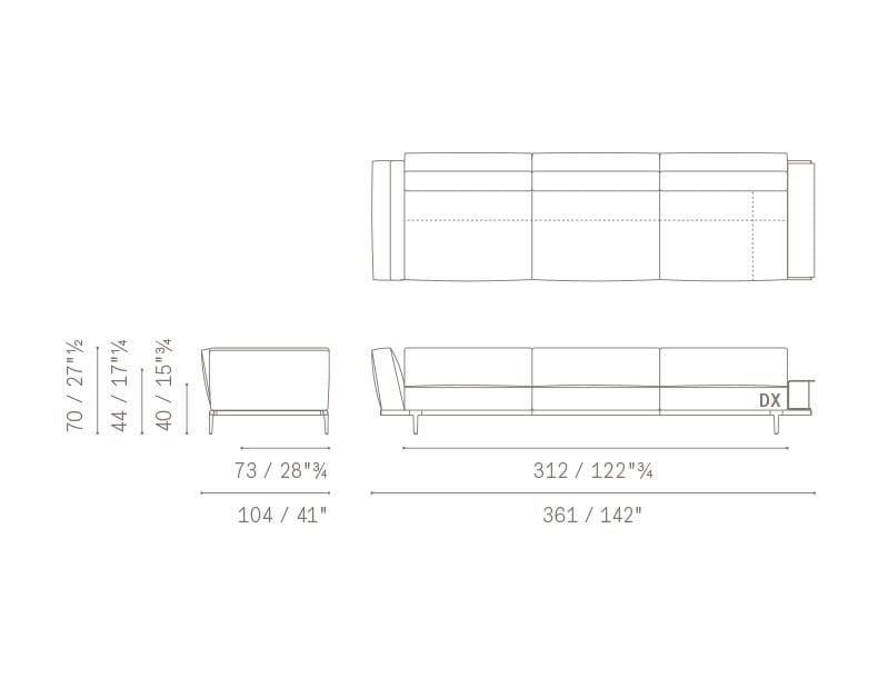Ткань диван Poltrona Frau коллекция-диваны и кресла ARCH-00009449 - Вид №42