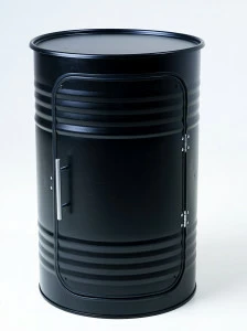 Бочка-шкаф декоративная металлическая черная Pro Black STARBARREL  00-3895252 Черный