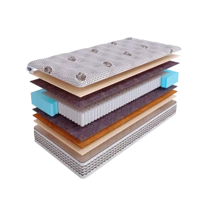 90977726 Матрас SkySleep NATIVE PRO Combi Soft S1000 90x210 см независимый пружинный блок, односпальный, ортопедический, латексны STLM-1409238