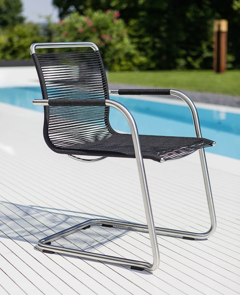 Веревочный консольный садовый стул с подлокотниками FISCHER MÖBEL качели ARCH-00048522 - Вид №8