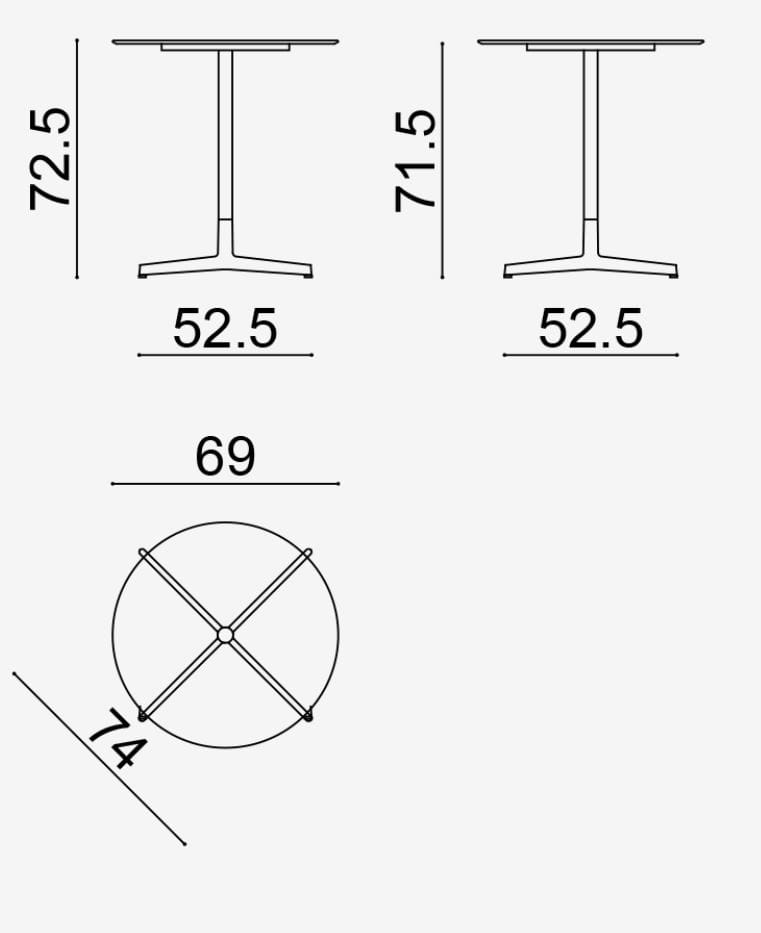 Стол со спицами Arper Wim ARCH-00041896 - Вид №7