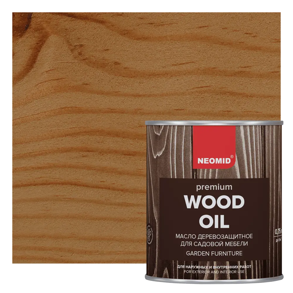 Масло Neomid для защиты и окрашивания садовой мебели и деревянных конструкций 85180739 STLM-0059558