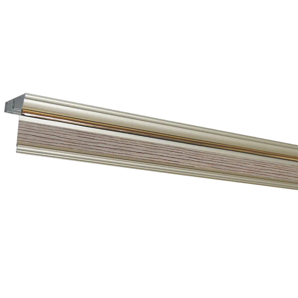 Карниз двухрядный Еврокарниз 150 см алюминий цвет персик 15469928 STLM-2061499 Santreyd 