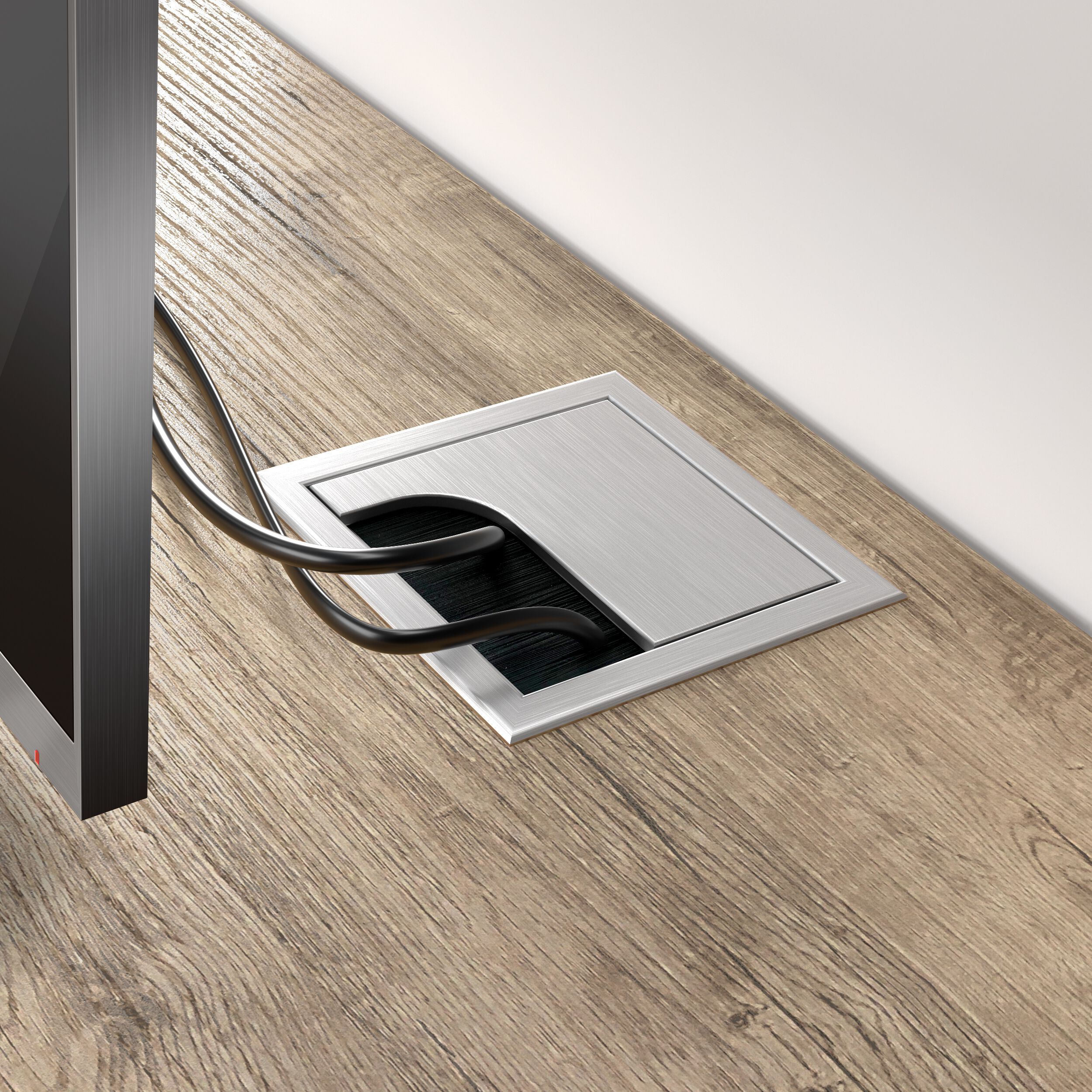 Мебель для телевизора из меламиновой ткани с системой кабельных втулок и распашными дверцами Mobili Fiver Rachele ARCH-00106865 - Вид №13