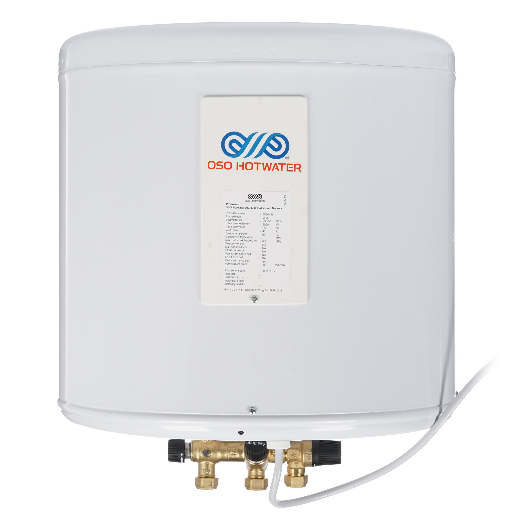 8140676 Водонагреватель электрический OSO Wally W STDN-0039255 - Вид №1