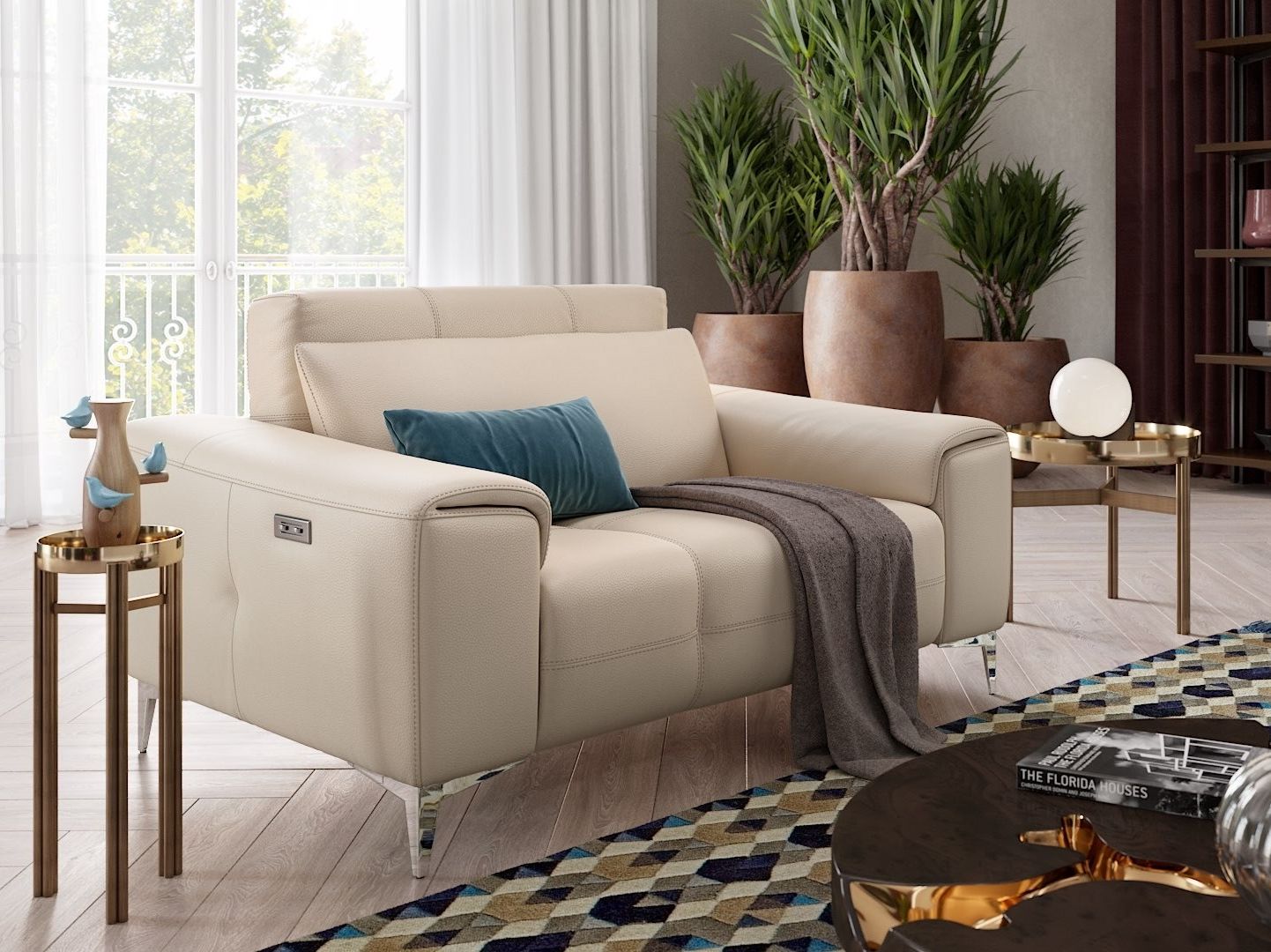 2-местный кожаный диван Sofanella SALENTO MINI ARCH-00029112 - Вид №1