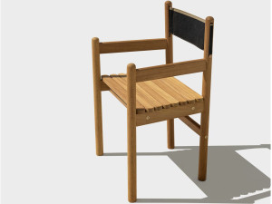 Садовый стул iroko с подлокотниками