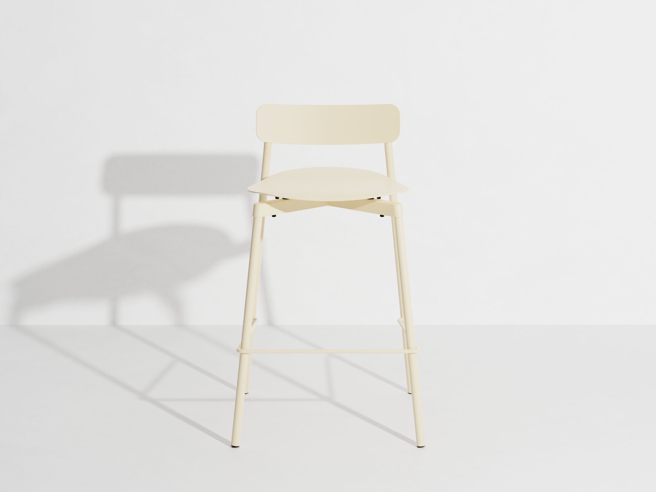 Высокий штабелируемый алюминиевый стул с порошковым покрытием с подставкой для ног Petite Friture Fromme ARCH-00091817 - Вид №9