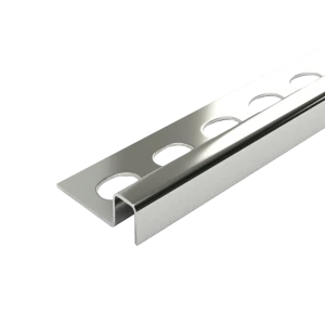 Профиль окантовочный для плитки Alprofi ПК 11-10НСП.2700.001 270 см нержавеющая сталь цвет серый