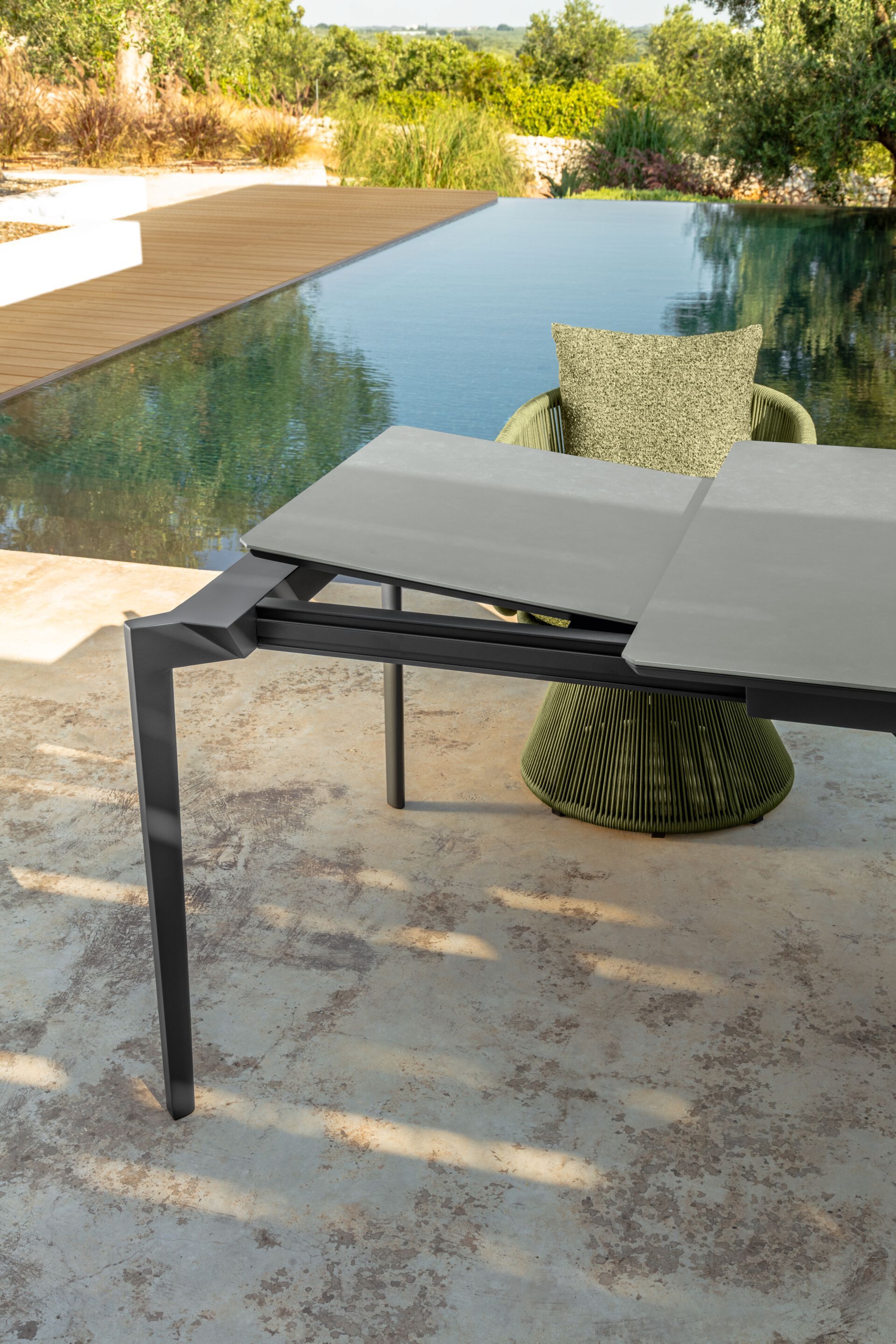 Прямоугольный выдвижной садовый стол Talenti Leaf ARCH-00123618 - Вид №7