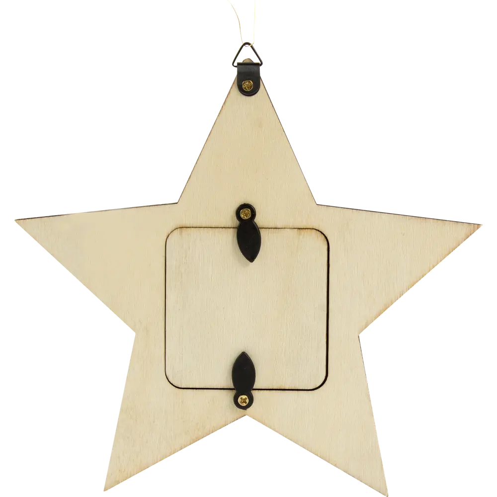 Украшение декоративное «Рамка звёздная», дерево Santreyd STLM-2007026 - Вид №4