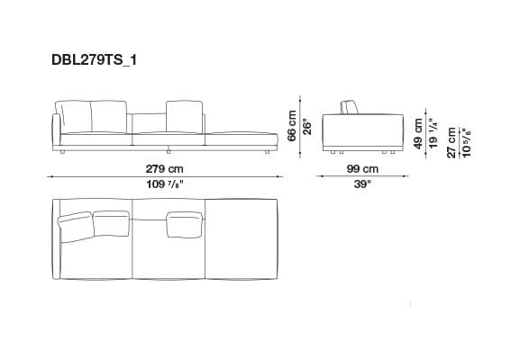 Кожаный диван B&B Italia док ARCH-00106863 - Вид №166